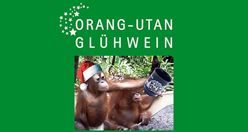 Orang-Utan-Glüh­wein mit und ohne Schuss auf dem Rixdorfer Weihnachtsmarkt