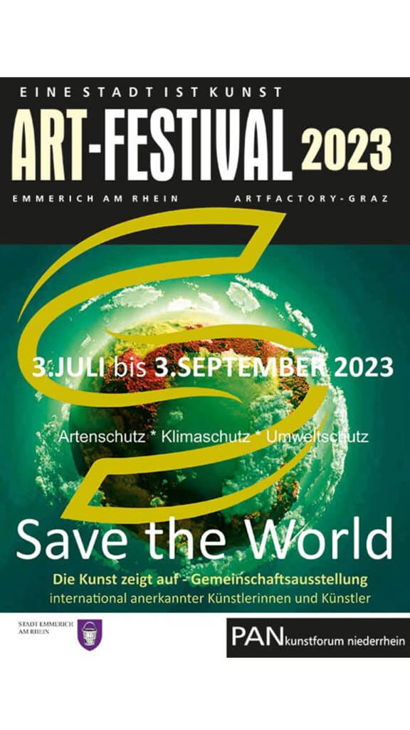Plakat Art-Festival 2023 "Save the World"